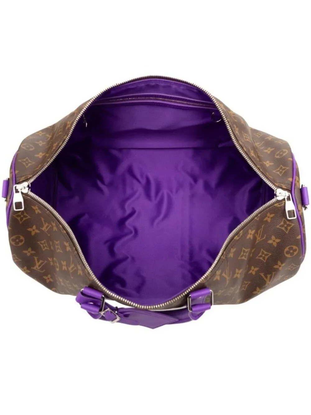 Louis Vuitton Monogram Macassar Keepall Bandouliere 50 Boston Bag 2-Way Baylet